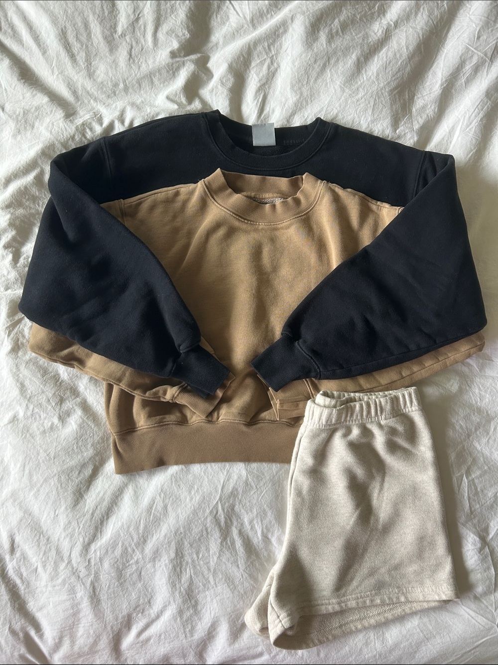 TNA Cozy Crewneck Sweatshirt Bundle of 2 & Free Shorts